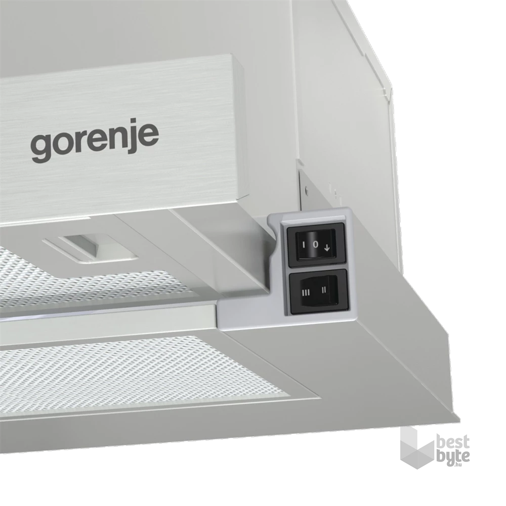 Gorenje TH60E3X inox, szabadonálló, hagyományos, méret:60 cm, teleszkópos, zajszint:67 dB, páraelszívó