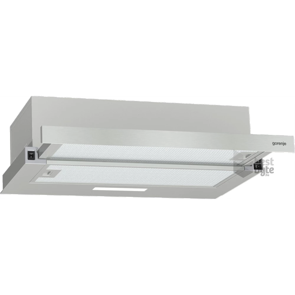 Gorenje TH60E3X inox, szabadonálló, hagyományos, méret:60 cm, teleszkópos, zajszint:67 dB, páraelszívó