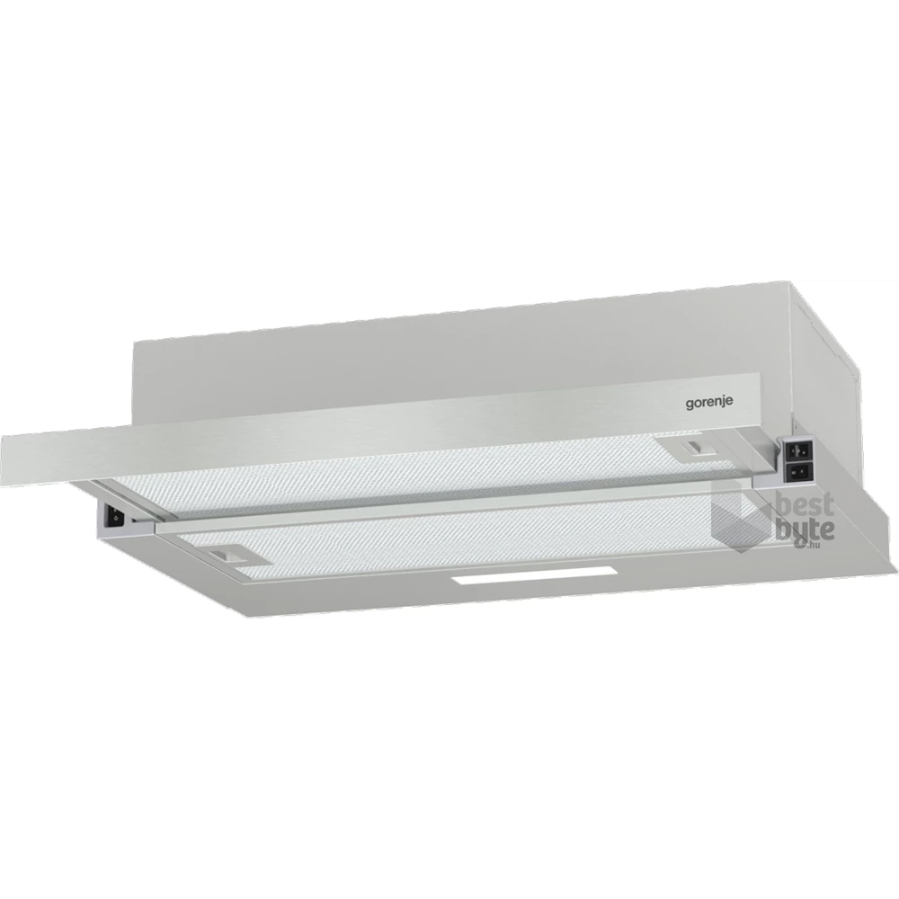 Gorenje TH60E3X inox, szabadonálló, hagyományos, méret:60 cm, teleszkópos, zajszint:67 dB, páraelszívó