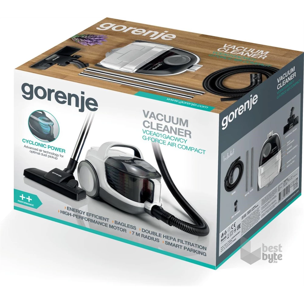 Gorenje VCEA01GACWCY porzsák nélküli porszívó (Újszerű)