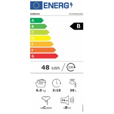 Gorenje W1NGPI61SBS elöltöltős mosógép