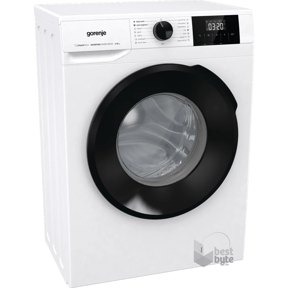 Gorenje W1NGPI61SBS fehér, elöltöltős, max.1000ford., 6 kg, mosógép