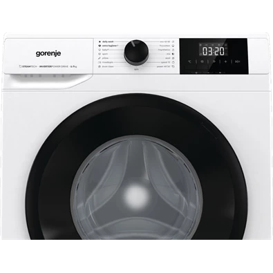 Gorenje W3NGPI72SBS fehér, elöltöltős, keskeny, max.1200ford., 7 kg, mosógép