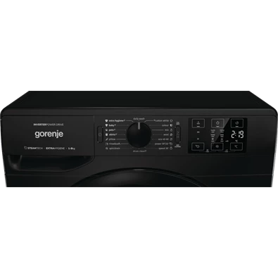 Gorenje WNEI84AS/B fekete 8 kg elöltöltös mosógép