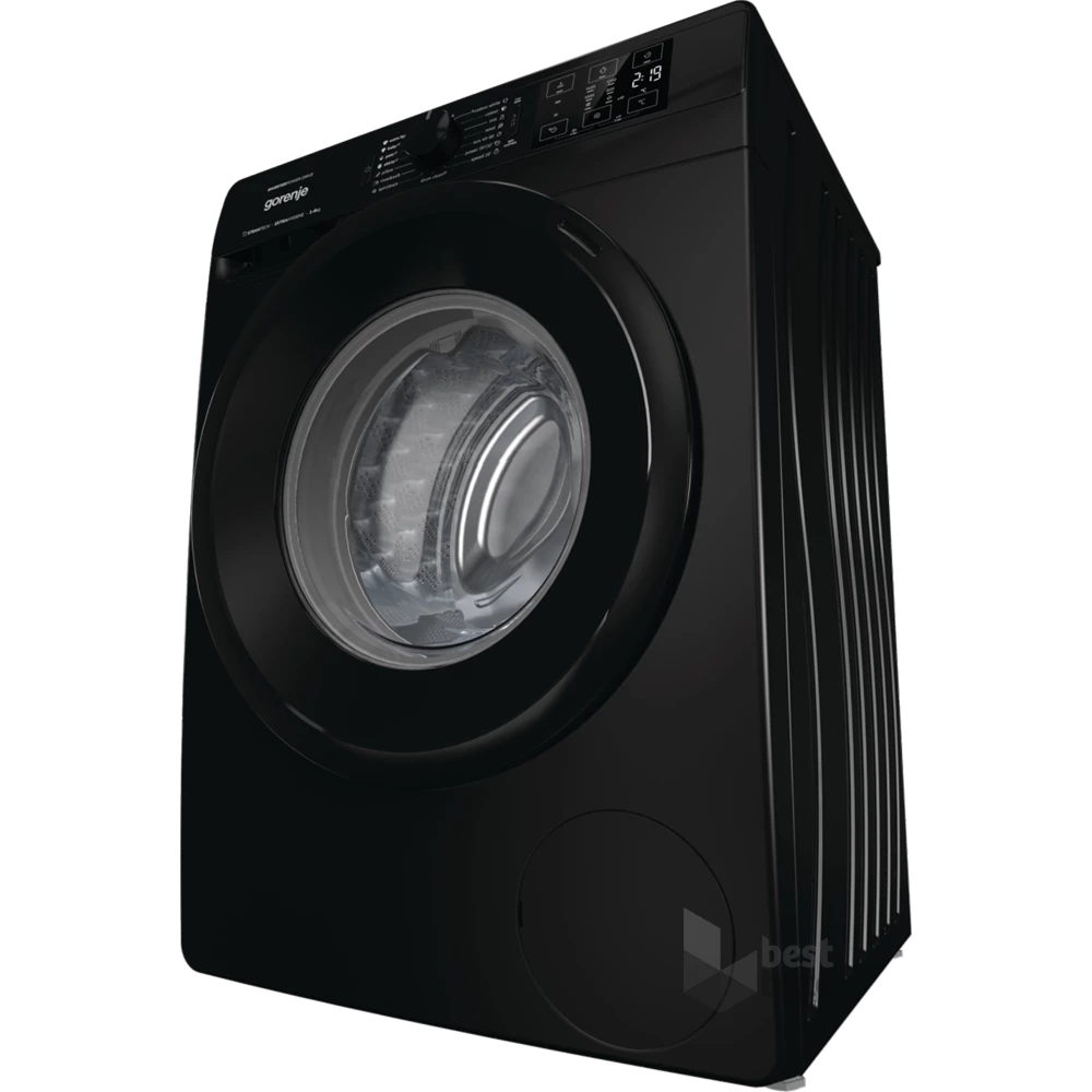 Gorenje WNEI84AS/B fekete, elöltöltős, max.1400ford., 8 kg, mosógép