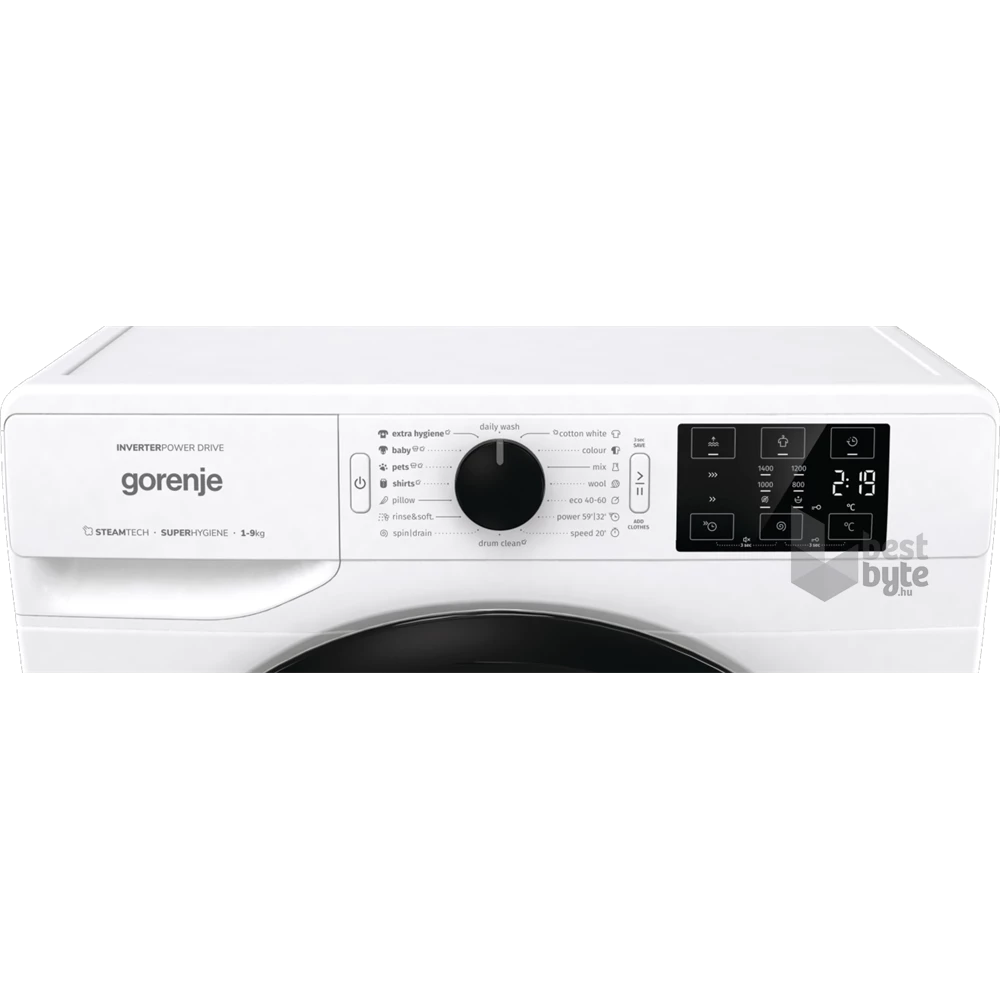 Gorenje WNEI94ADS fehér, elöltöltős, max.1400ford., 9 kg, mosógép