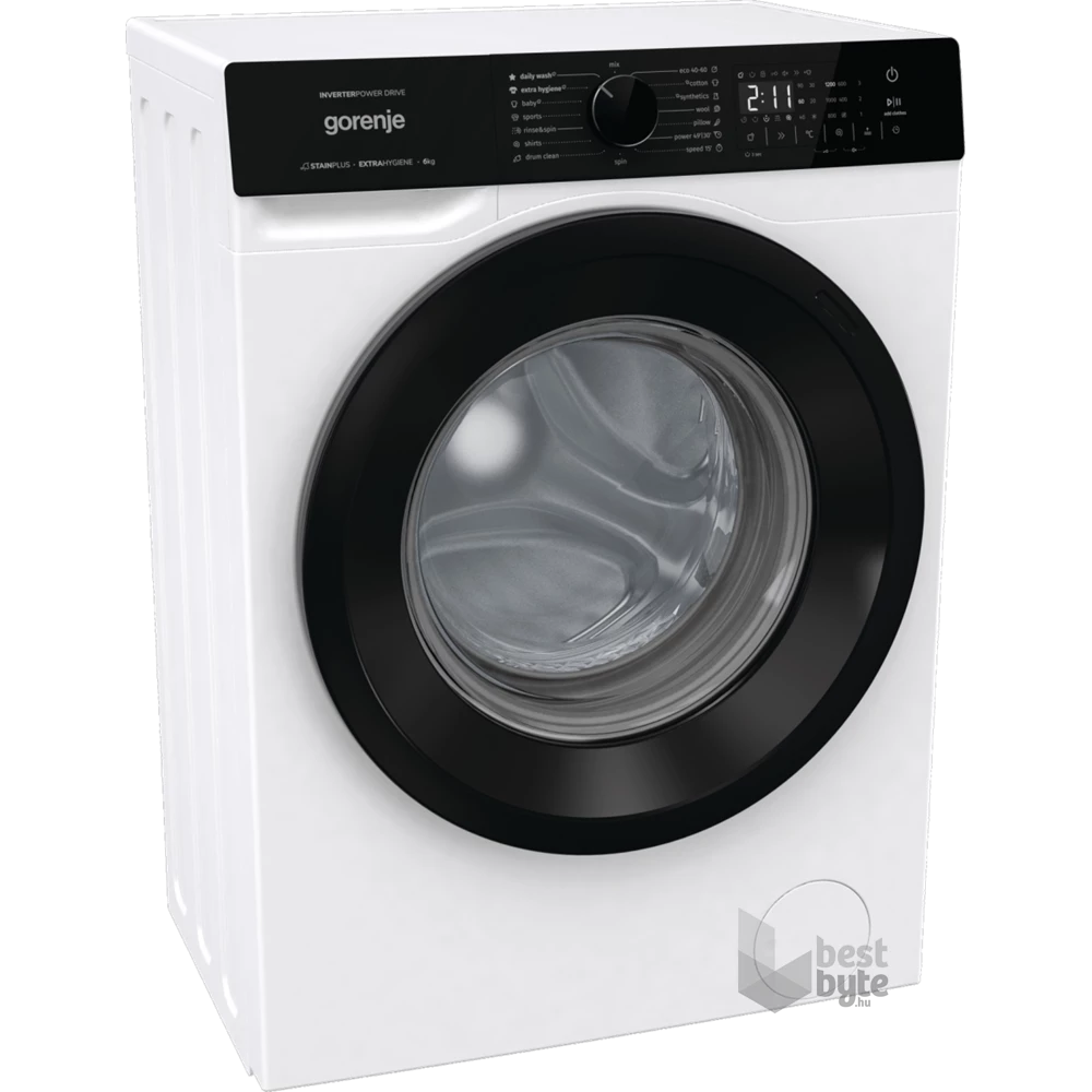 Gorenje WNHA62SASEU fehér, elöltöltős, keskeny, max.1200ford., 6 kg, mosógép
