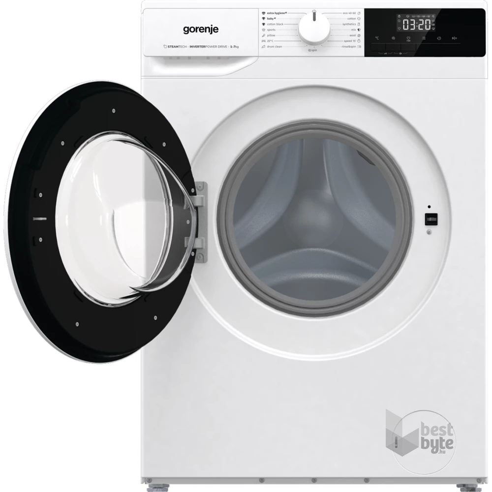 Gorenje WNHPI72SCS fehér, elöltöltős, keskeny, max.1200ford., 7 kg, mosógép