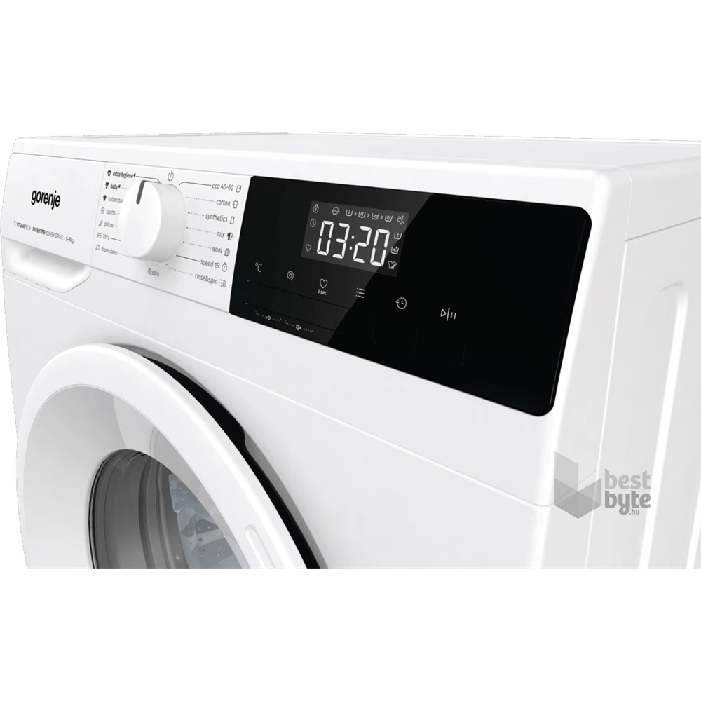 Gorenje WNHPI72SCS fehér, elöltöltős, keskeny, max.1200ford., 7 kg, mosógép