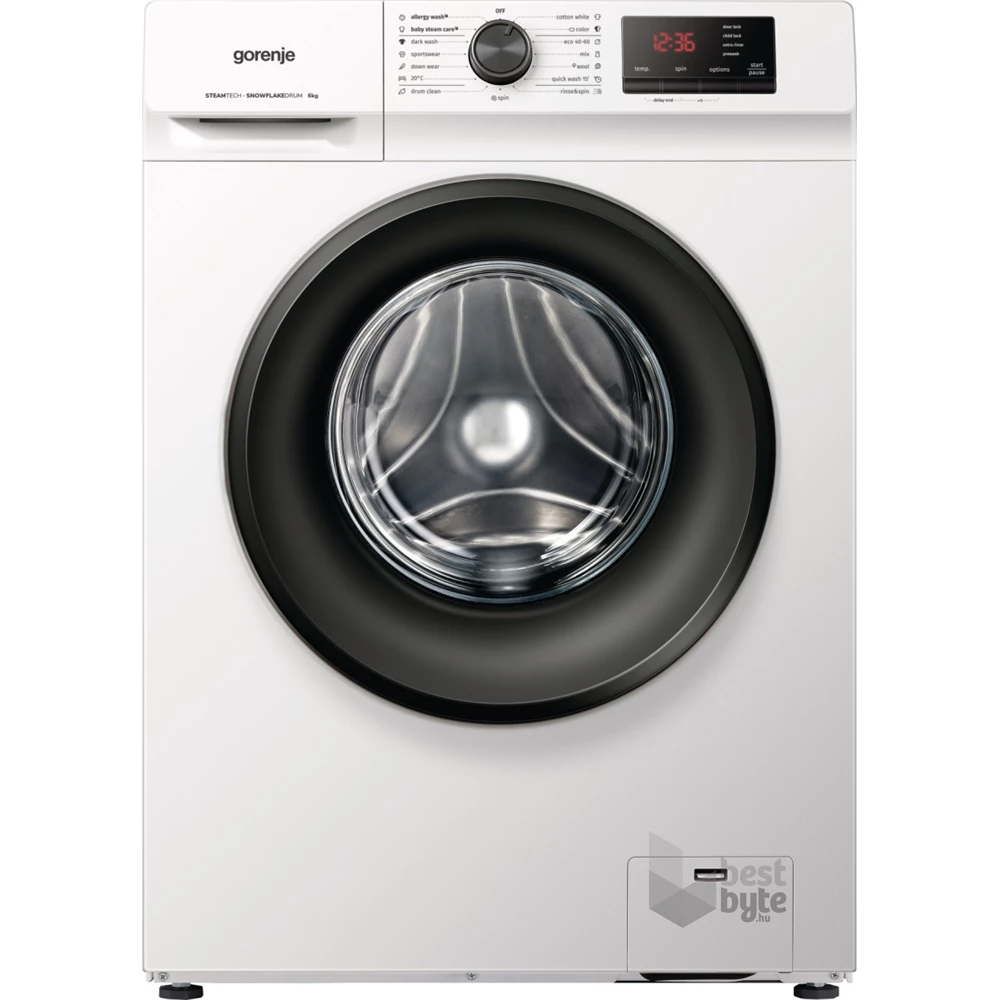 Gorenje WNHVB60SES fehér, elöltöltős, keskeny, max.1000ford., 6 kg, mosógép (Újszerű)
