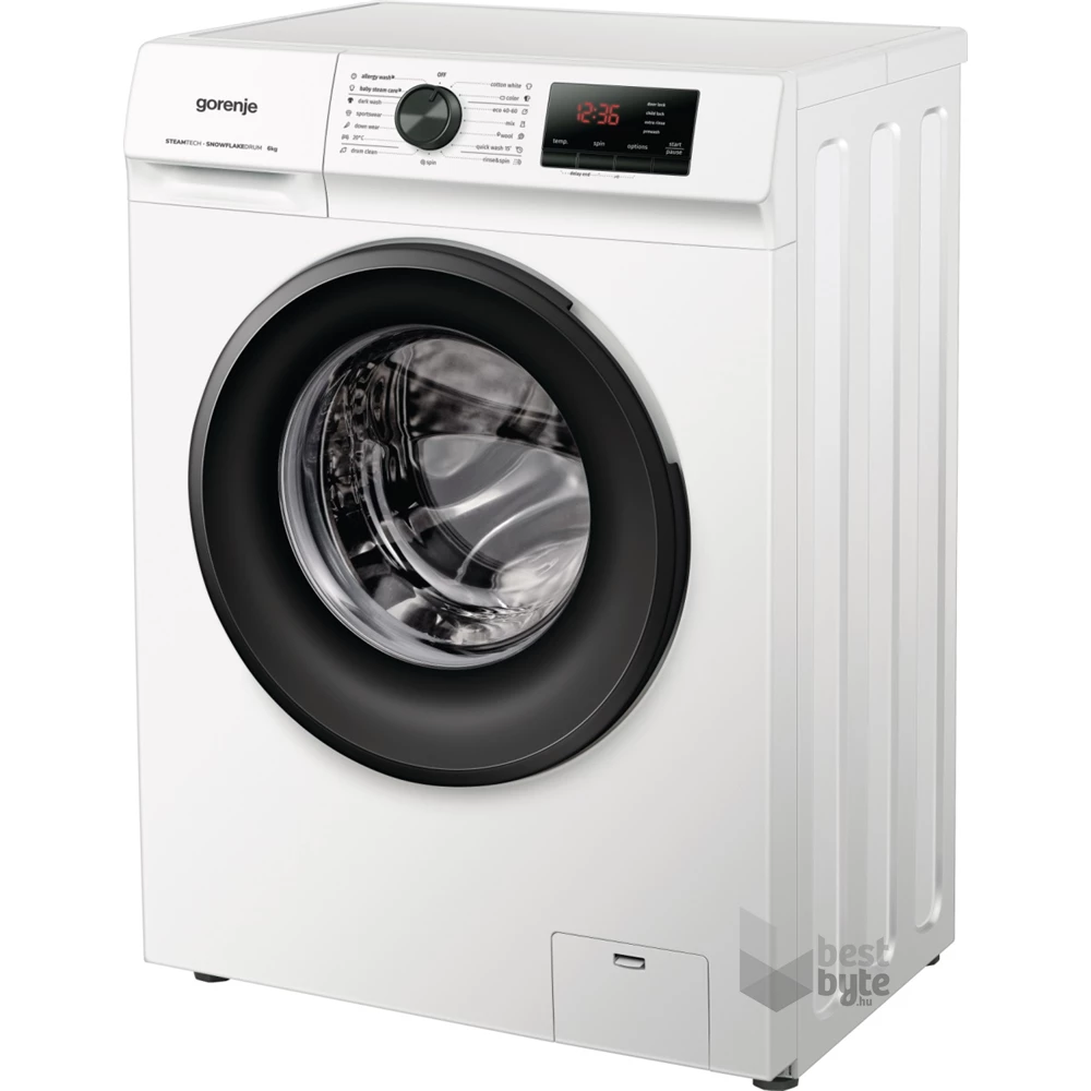 Gorenje WNHVB60SES fehér, elöltöltős, keskeny, max.1000ford., 6 kg, mosógép (Újszerű)