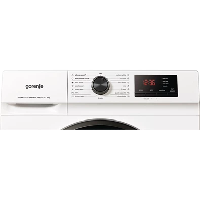 Gorenje WNHVB60SES fehér, elöltöltős, keskeny, max.1000ford., 6 kg, mosógép (Újszerű)