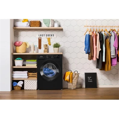 Gorenje WPNEI84A1SW/B fekete, elöltöltős, max.1400ford., 8 kg, mosógép