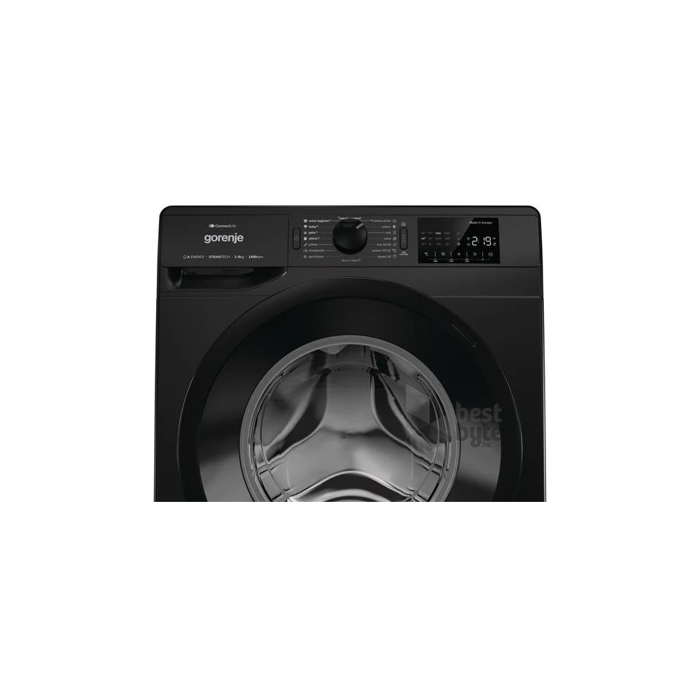 Gorenje WPNEI84A1SW/B fekete, elöltöltős, max.1400ford., 8 kg, mosógép
