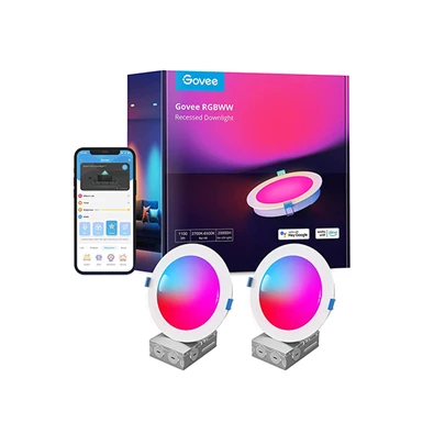 Govee GOVB601B 4" (2-es csomag) smart LED süllyesztett lámpa