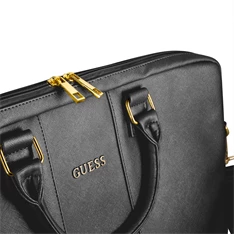 Guess Saffiano look 15" fekete notebook táska