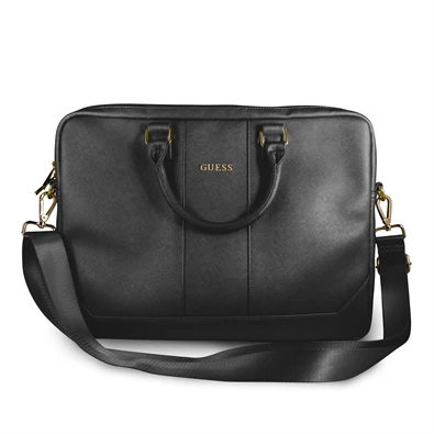 Guess Saffiano look 15" fekete notebook táska