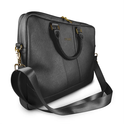 Guess Saffiano look 15" fekete notebook táska