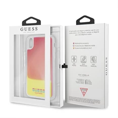 Guess iPhone XR homok/pink sötétben világító tok