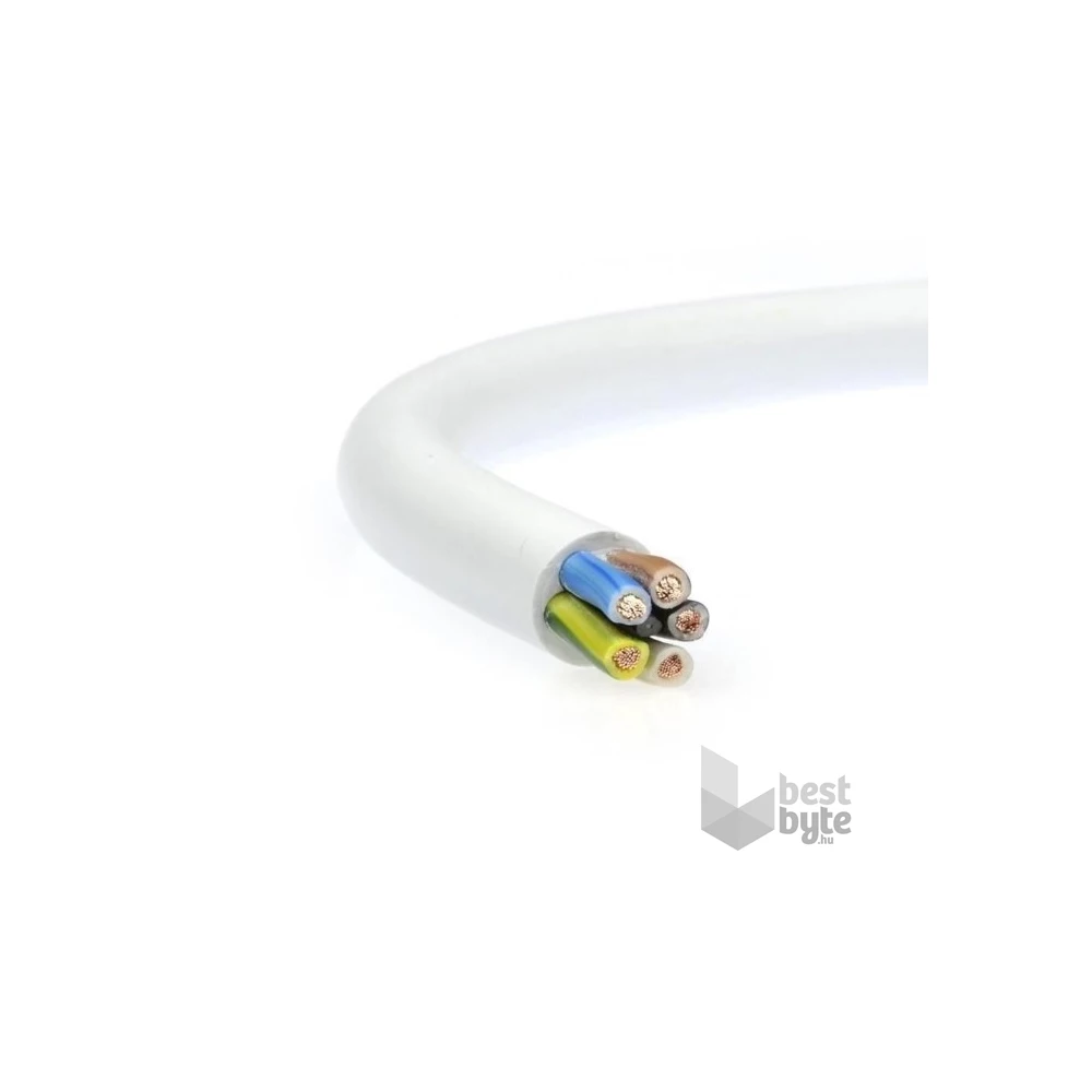 H05VV-F 5x1,5 mm2 100m Mtk fehér sodrott kábel
