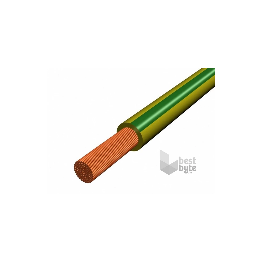 H07V-K 1x10 mm2 fméter Mkh z/s sodrott vezeték P.