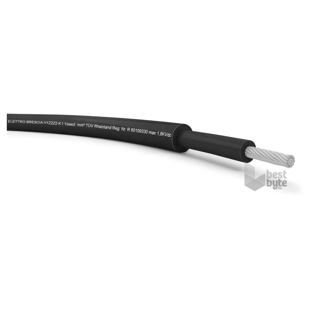 H1Z2Z2-K (500m/db) 1x6mm2 fekete szolár kábel