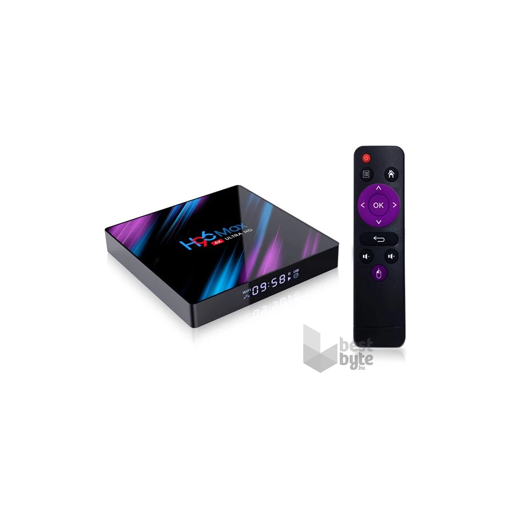 H96 MAX Android TV okosító box 4/32GB