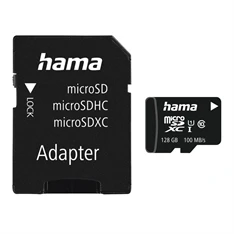 HAMA 00124158 MSDXC 128GB C10 UI V10 80MB/S SD micro memóriakártya