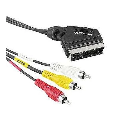 HAMA 43178 SCART-3RCA KÁBEL 1,5M