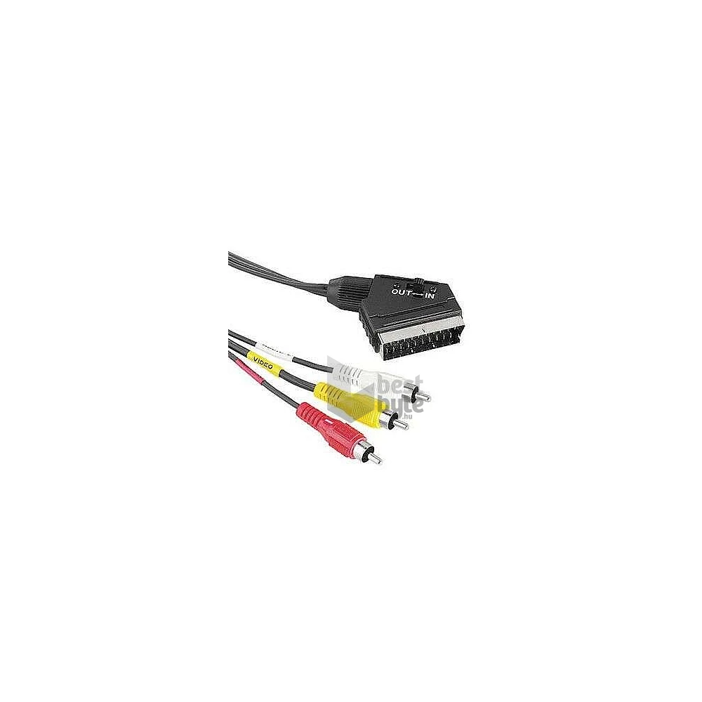 HAMA 43178 SCART-3RCA KÁBEL 1,5M