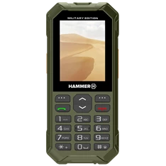 HAMMER 6 LTE Military Edition 2,4" Dual SIM csepp-, por- és ütésálló fekete mobiltelefon HAMMER 6 LTE Military Edition 2,4" Dual SIM csepp-, por- és ütésálló fekete mobiltelefon