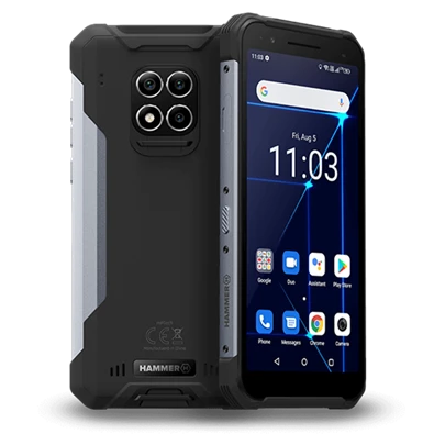 HAMMER Construction 6" LTE 6/128GB DualSIM okostelefon - ezüst