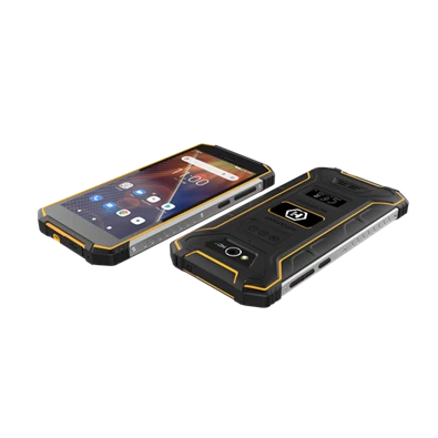 HAMMER Energy 2 ECO 5,5" 3/32GB LTE Dual SIM csepp-, por- és ütésálló okostelefon - fekete/narancssárga