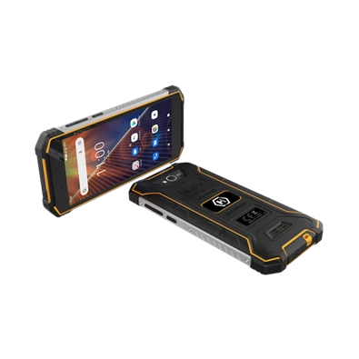 HAMMER Energy 2 ECO 5,5" 3/32GB LTE Dual SIM csepp-, por- és ütésálló okostelefon - fekete/narancssárga