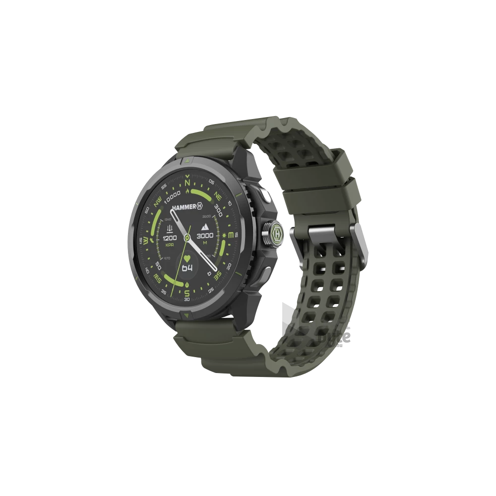 HAMMER Watch 2 Military Edition fekete-zöld okosóra