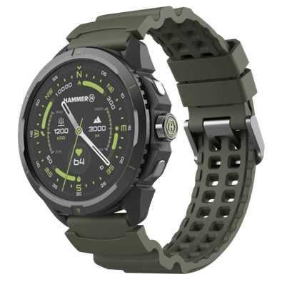 HAMMER Watch 2 Military Edition fekete-zöld okosóra