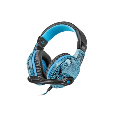 HDP Fury Hellcat Mikrofonos gamer headset - fekete/kék