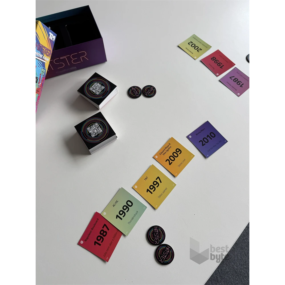 HITSTER magyar kiadás zenés partijáték