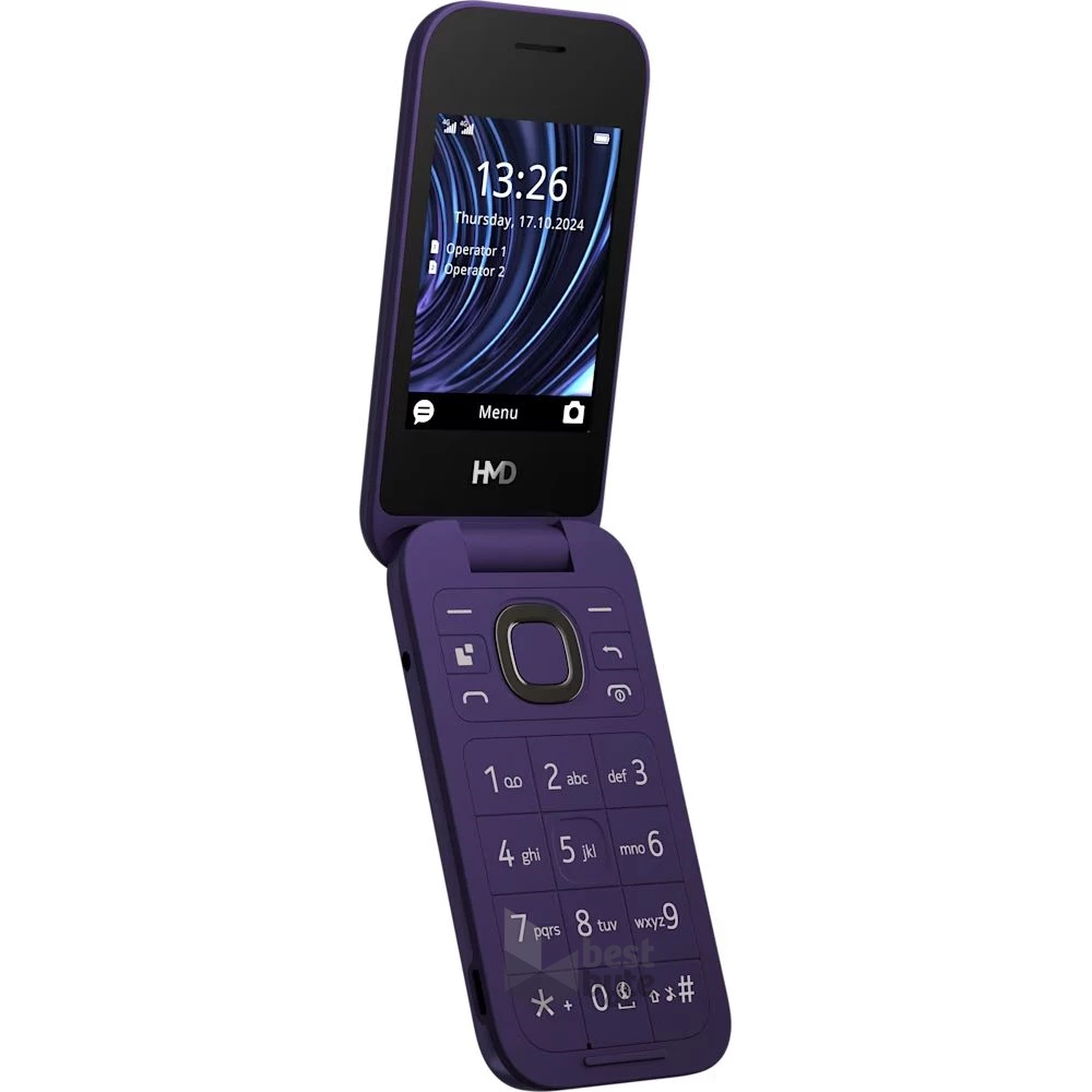 HMD 2660 FLIP 4G TA-1711 2,8" DualSIM lila mobiltelefon