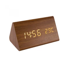 HOME OC 05 Digitális barna LED ébresztőóra