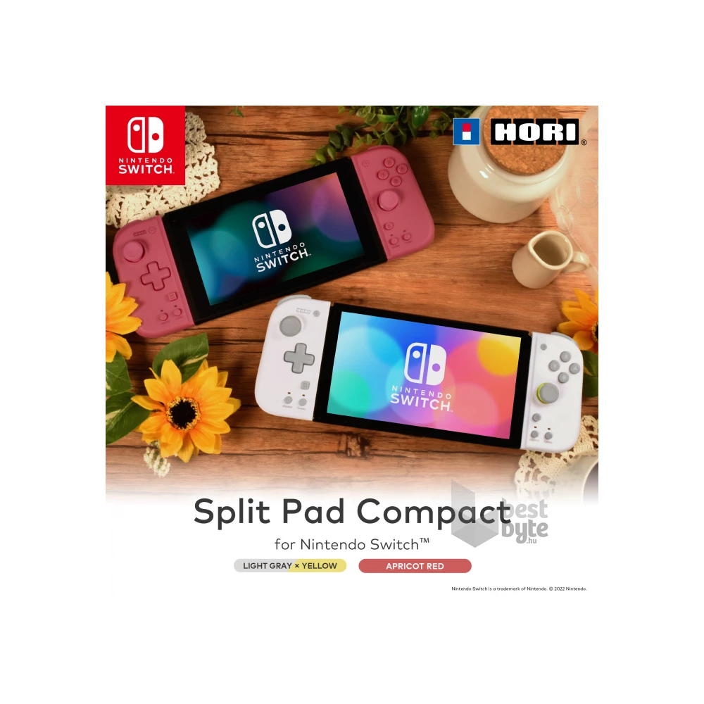 Hori NSP2806 Split Pad Compact Nintendo Switch piros-barack D-Pad kontroller