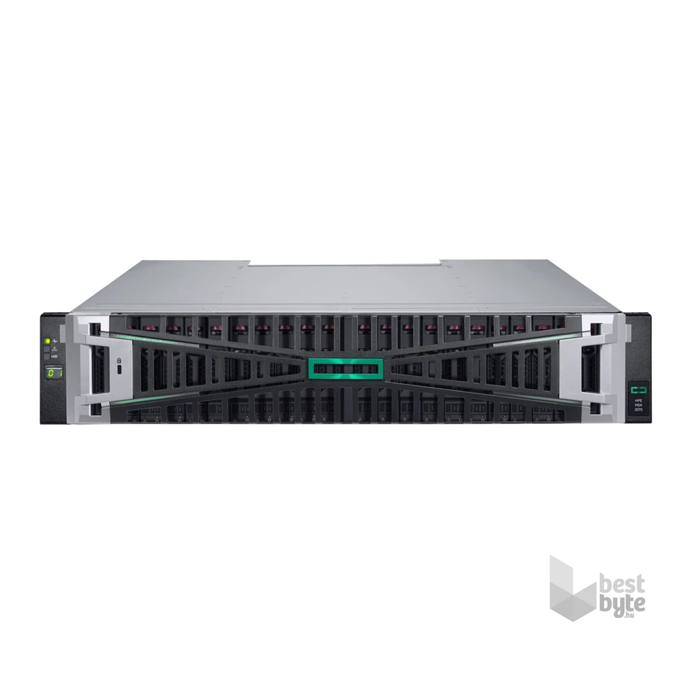 HPE P76572-B25 MSA 2070 SFF 2x16Gb FC 4-port Controller 12x1.92TB SSD 4x16Gb SFP FC XCVR 23TB Storage Array