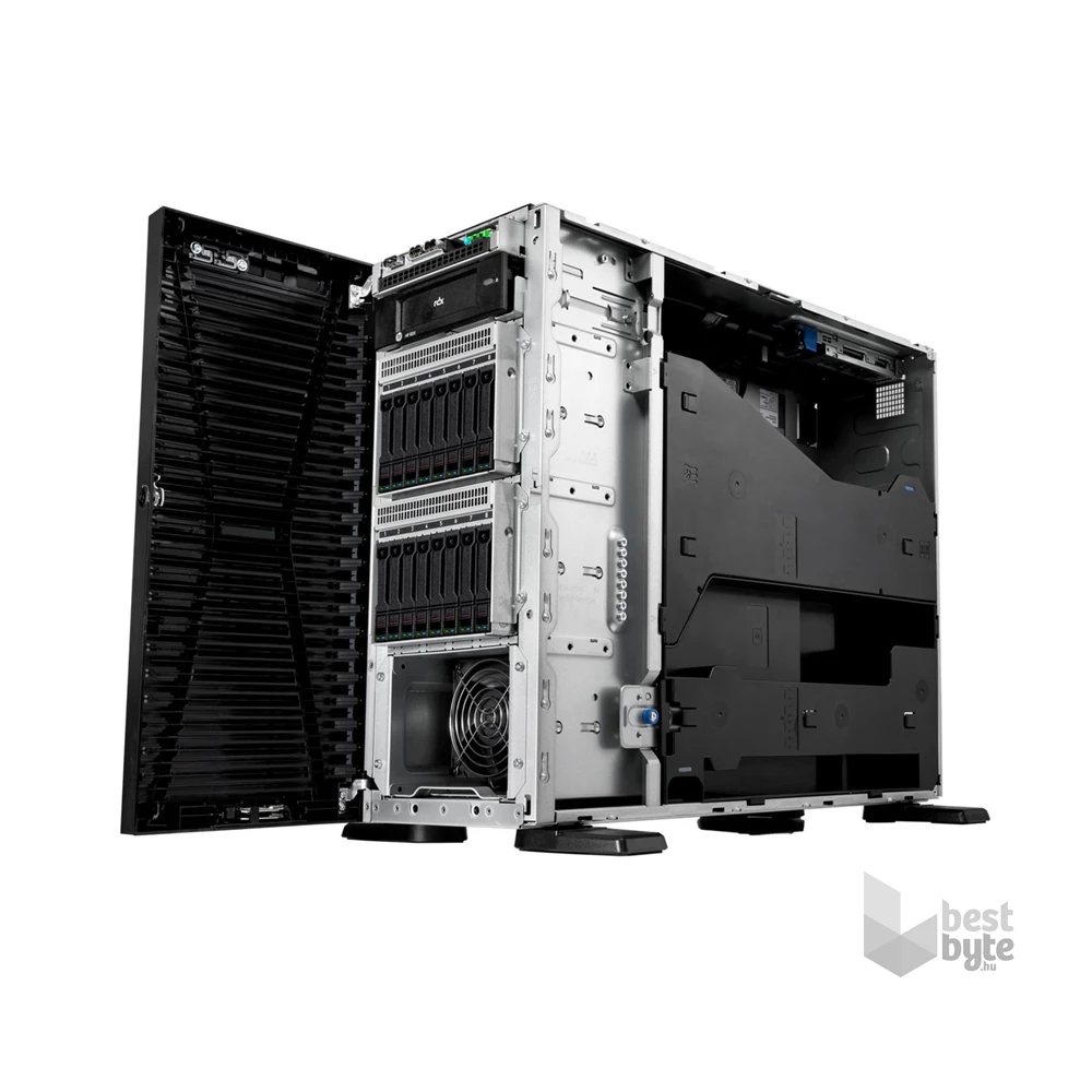 HPE P83112-425 ProLiant ML110 Gen11 4514Y 2.0GHz 16c 1P 2x32GB-R 8SFF MR408i-o 2x480GB SSD 2x1000W PS EU Server