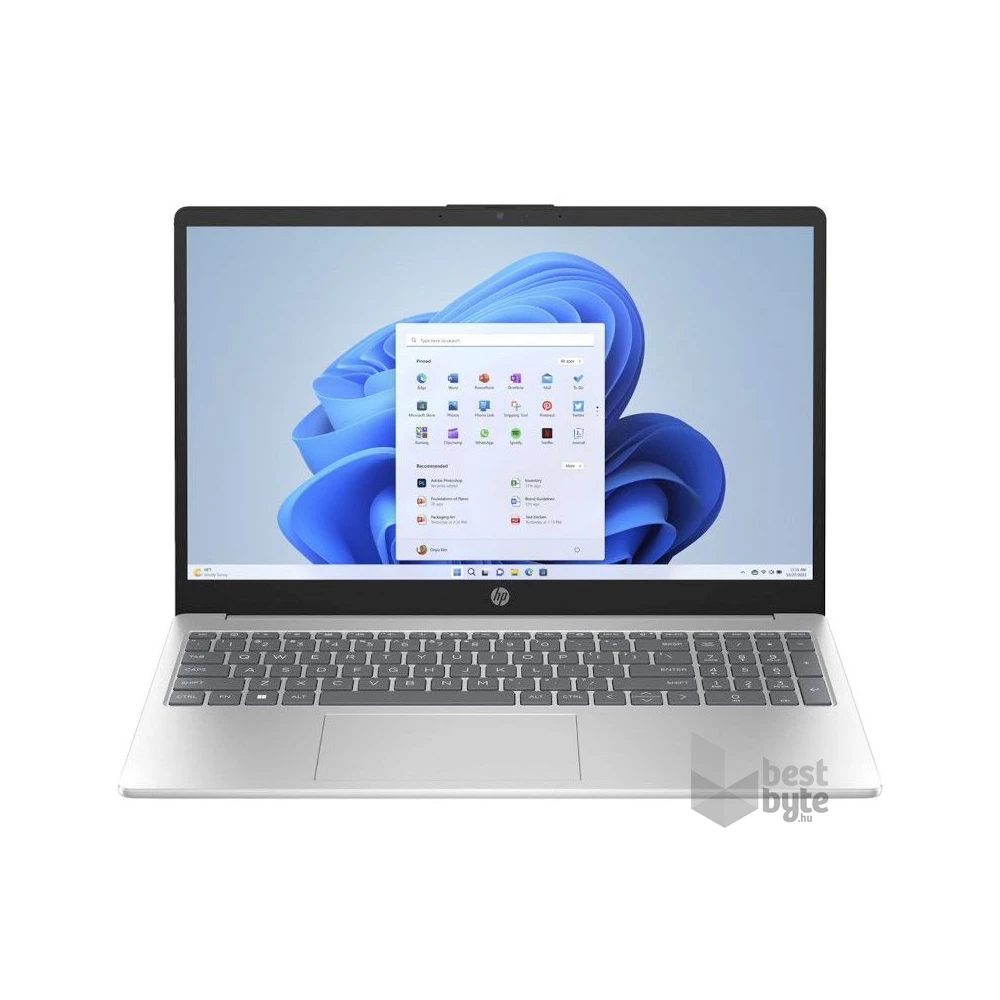 HP 15-fc0028nh laptop (15,6"FHD/AMD Ryzen 3 7320U/Int.VGA/8GB RAM/512GB/Win11) - ezüst