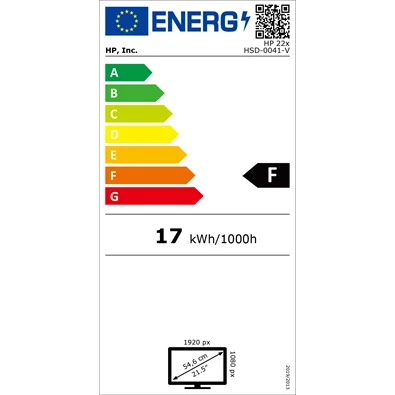 HP 21,5" 6ML40AA 22x full HD LED VGA HDMI monitor (Újracsomagolt)