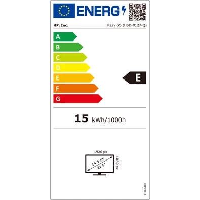 HP 22" P22v G5 FHD VA HDMI/VGA monitor