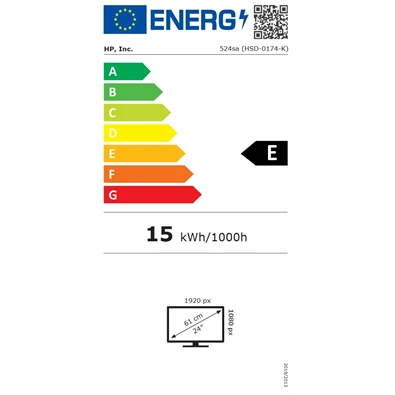 HP 23,8" 524sa FHD IPS HDMI/VGA ezüst monitor