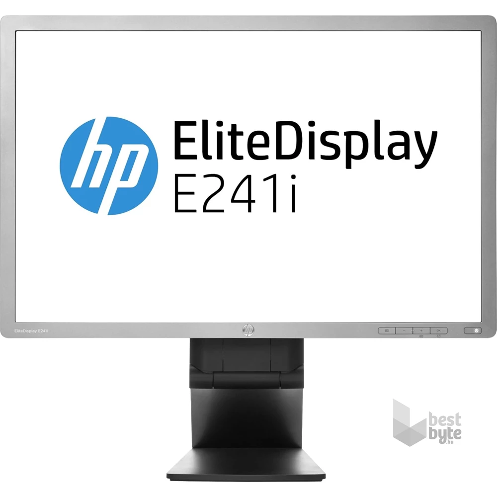 HP 24" EliteDisplay E241i WUXGA IPS VGA/DVI/DP/USB ezüst monitor (Használt A)