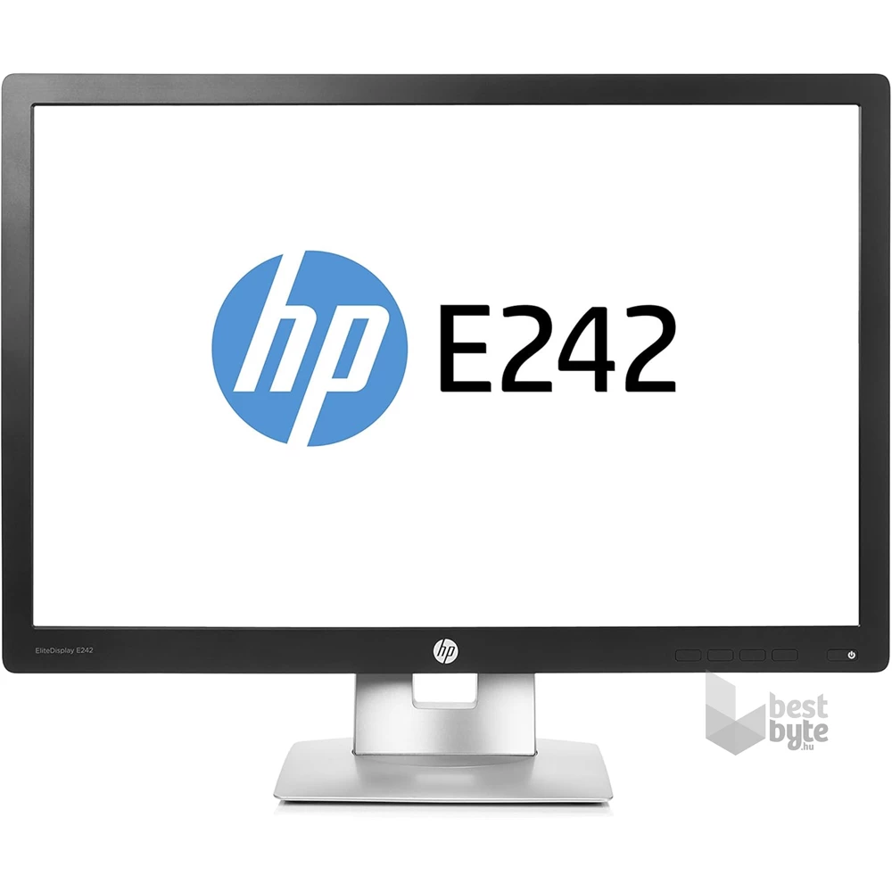 HP 24" EliteDisplay E242 WUXGA IPS VGA/HDMI/DP/USB fekete monitor (Használt A)