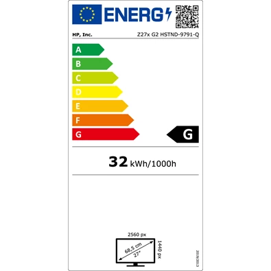 HP 27" 2NJ08A4 Z27x G2 QHD IPS LED HDMI DP monitor